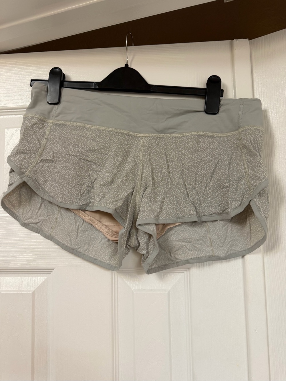 lululemon athletica Light Gray Athletic Running Shorts